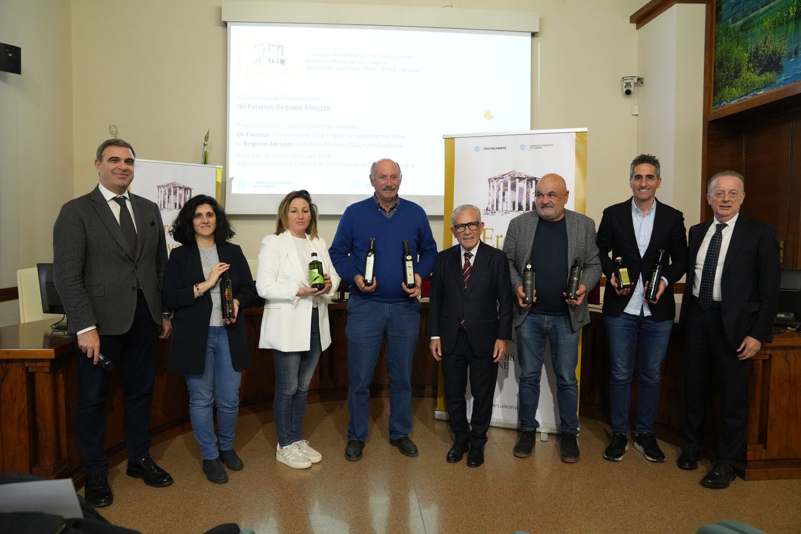 Premio Ercole Olivario alle eccellenze olearie abruzzesi