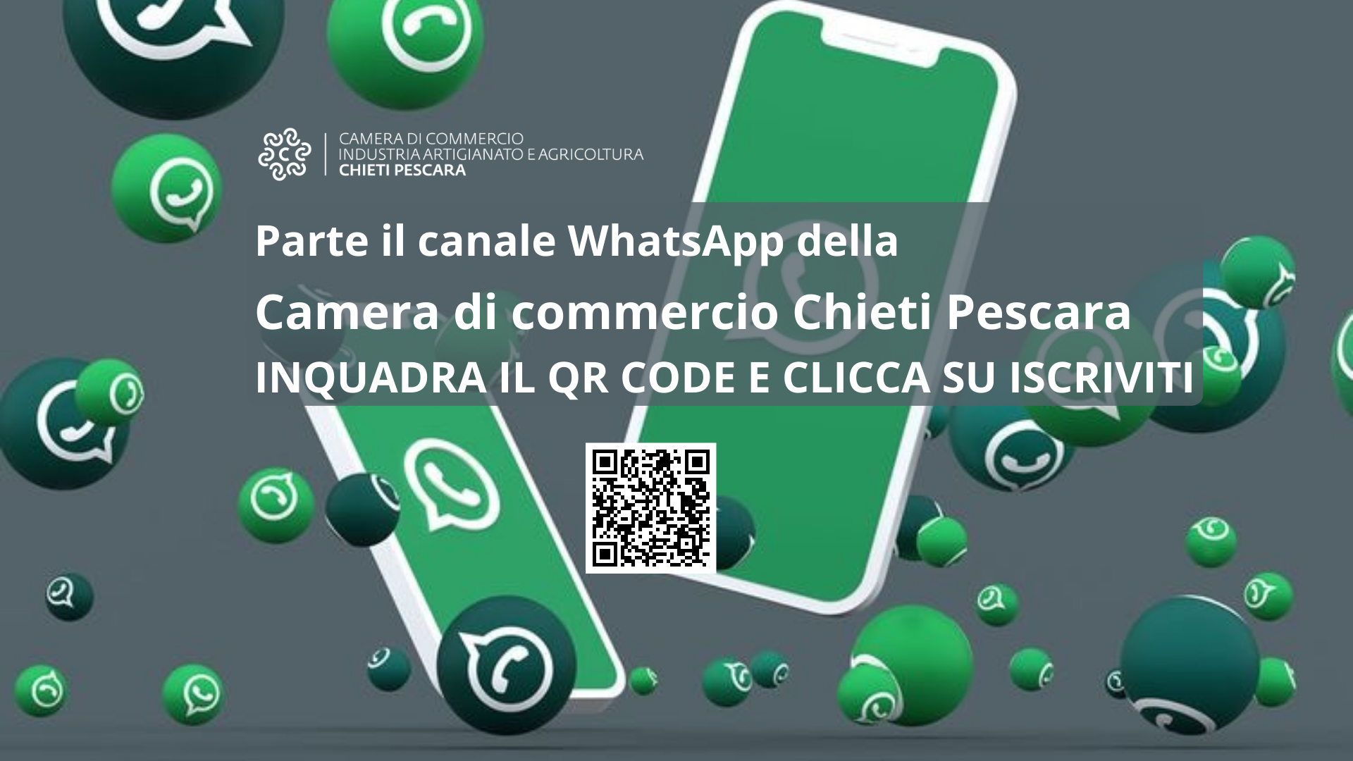 Parte il canale WhatsApp della Camera di commercio Chieti Pescara